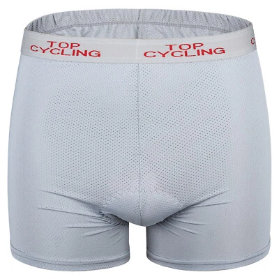 Cycling Underwear Men's Padded Gel Bicycle Shorts With Padding Liner Undershorts - Image 1 of 4