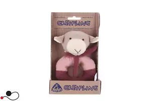 PRIMA INFANZIA FEHN PELUCHE DOUDOU CON SONAGLIO ANELLO MORBIDO AGNELLO 14 CM - Foto 1 di 2