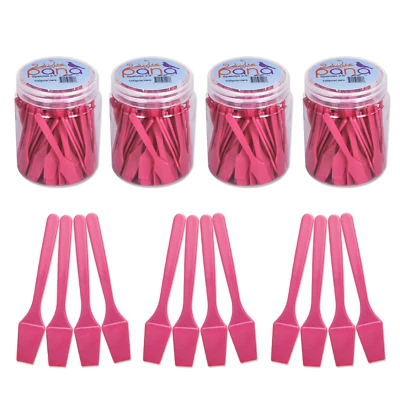 4 Peut PANA 2.5 " Rose Mini Plastique Maquillage Cosmétique Visage Masque - Photo 1/3