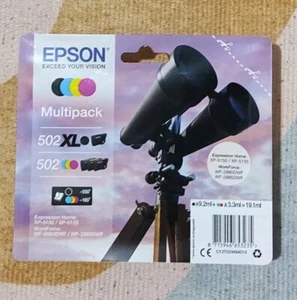 Epson Ink Cartridge Black Blue Magenta Yellow for Expression Home XP-5 502 XL - Picture 1 of 2
