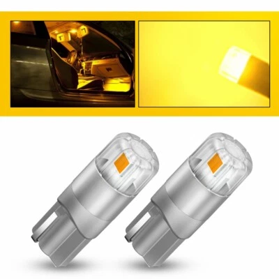 2/4/10 T10 168 194 2825 White/Amber/Red LED License Plate Side Marker Light Bulb - Image 1 of 4