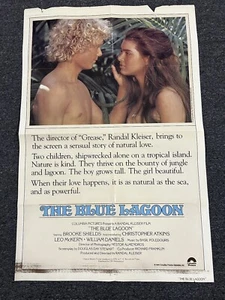 The Blue Lagoon 80s Vintage Movie Poster 1980s Cinema Picture - Picture 1 of 8