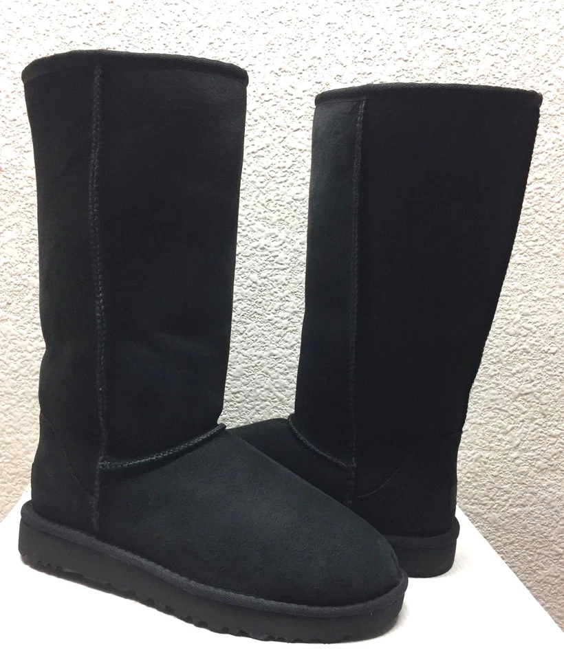 UGG CLASSIC TALL II BLACK WATER RESISTANT Boot US 9 / EU 40 / UK 7 - NEW - Image 1 of 4
