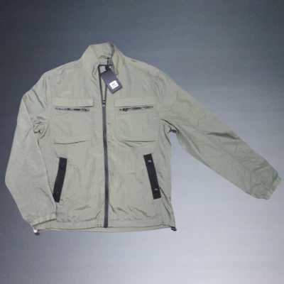 XRAY JEANS HOODLESS WINDBREAKER ARMY GREEN MEN'S LIGHTWEIGHT JACKET MEDIUM NWT - Image 1 of 3