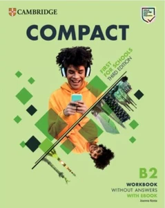 Cambridge COMPACT FIRST FOR SCHOOLS WORKBOOK with eBook WITHOUT ANSWERS @ New - Picture 1 of 2
