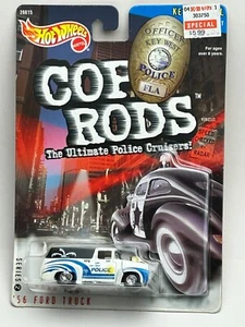 Hot Wheels Cop Rods Key West FL 1956 Ford Pickup Truck Neu auf Karton - Bild 1 von 13