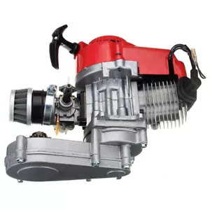 2 Takt PS Rennmotor Motor 49cc 47cc 50cc Pocket/Quad/Dirt Bike Seilzugstarter - Bild 1 von 8