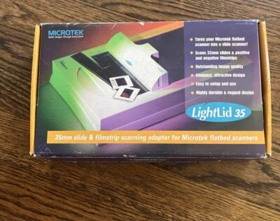 MICROTEK LightLid 35 35mm Slide & Filmstrip Scanner Scanning Adapter Open Box - Image 1 of 4