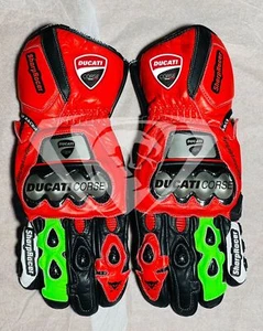 Ducati Corse Motorrad Motorbike Racing Lederhandschuhe - Bild 1 von 2