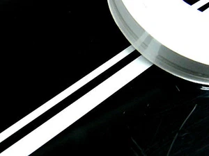 Zierstreifen 6 mm doppelt weiß glänzend Zierlinie Dekorstreifen Warnstreifen 720 - Bild 1 von 1