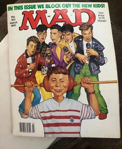 +++ MAD Magazine #301 March 1991 New Kids On the Block VG, Free Shipping - Picture 1 of 5