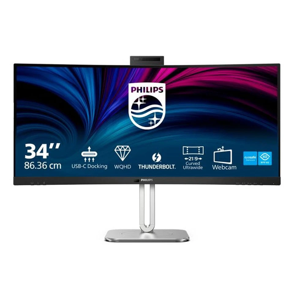 Philips 34B2U6603CH 86 4cm (34") UWQHD VA Office Monitor Curved 21 9 HDMI/DP