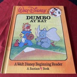 *KIDS* Disney - Dumbo🐘 At Bat (1986, VINTAGE Hardcover Book) Volume 8 - Picture 1 of 17