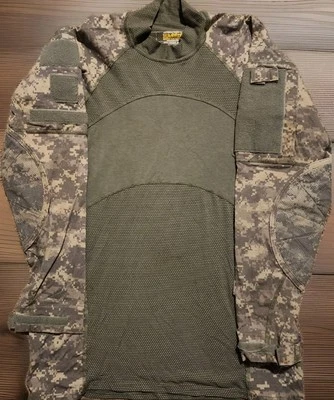 Lot Of 2 MASSIF ACU Army Combat Shirt ACS Tops Camo USGI Military L Performance  - Image 1 of 4