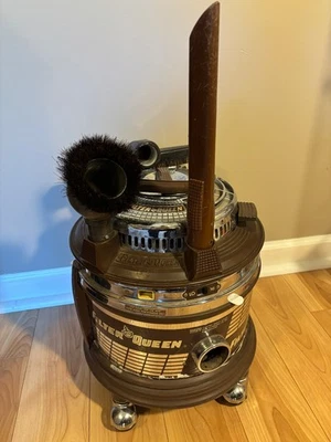 Vintage Filter Queen LD33 Canister Vacuum Cleaner w/Hose + Filters Working - Image 1 of 4