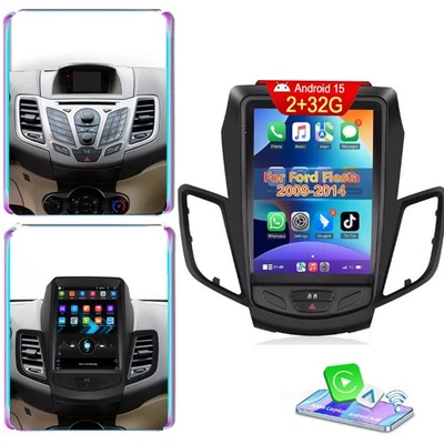 Carplay Für Ford Fiesta 2009-2014 Android 15 2+32G Autoradio GPS WiFi RDS SWC BT - Bild 1 von 4