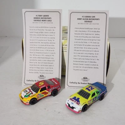 Matchbox Nascar 1995 Terry Labonte #5 Derrike Cope #12 Die Cast Winston Cup - Image 1 of 4