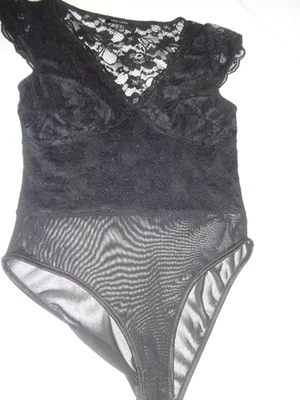NEW LOOK LACE BODYSUIT SIZE 10 - Image 1 of 4