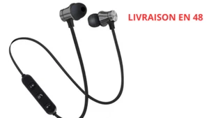 Ecouteur Bluetooth Magnétique 4.1 Sans Fil Casque avec microphone, pour iPhone - Photo 1 sur 14