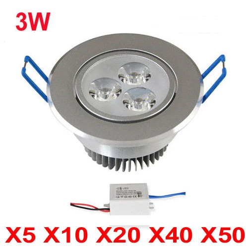 FARETTO ROTONDO LED AD INCASSO 3W CON ALETTE A MOLLA LUCE FREDDA ORIENTABILE - Immagine 1 di 1