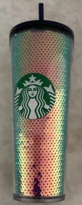 Starbucks 2020 Holiday Purple Iridescent Sequins 24oz Tumbler mit Strohhalm NEU - Bild 1 von 4