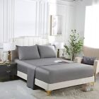 Lyocell Tencel Bedding Set Grey Soft Smooth Silky Cooling Bedsheets OzComfort