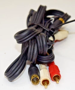 S-VHS Video + RCA Male L/R Audio to S-VHS + RCA L/R Male Audio - Picture 1 of 4