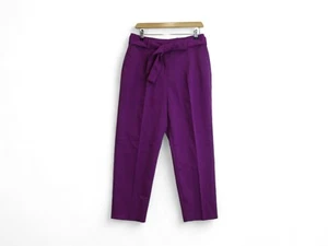 Ann Taylor Ankle Trousers UK8P Purple Polyester Womenswear High Rise - Preloved - Picture 1 of 24