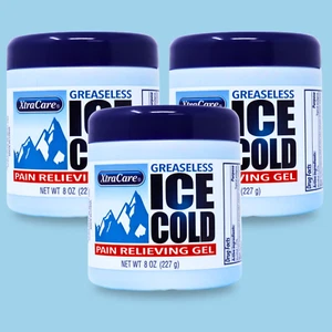 Xtracare Ice Cold Gel, Non-Greasy Formula for Daily Comfort – 8 fl oz (3-Pack) - Picture 1 of 9