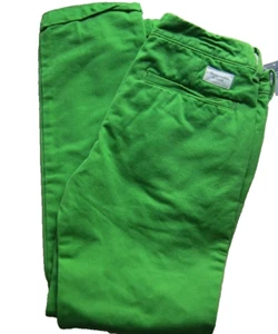 Abercrombie & Fitch Mens Straight Fit Chino Pants Trouser Green Mid-Rise W32 L32 - Picture 1 of 24