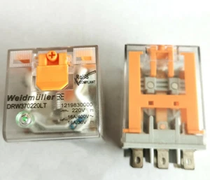 2Pcs Weidmuller DRW370220LT 220VDC 1219830000 Intermediate Relay 8Pins - Picture 1 of 1