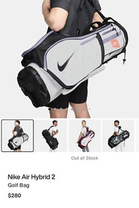 Nike Air Hybrid 2 golf stand bag N1003478-196 - Picture 1 of 14