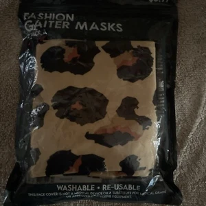 Leopard Print and Black Neck Gaiter 2 pack. - Picture 1 of 1