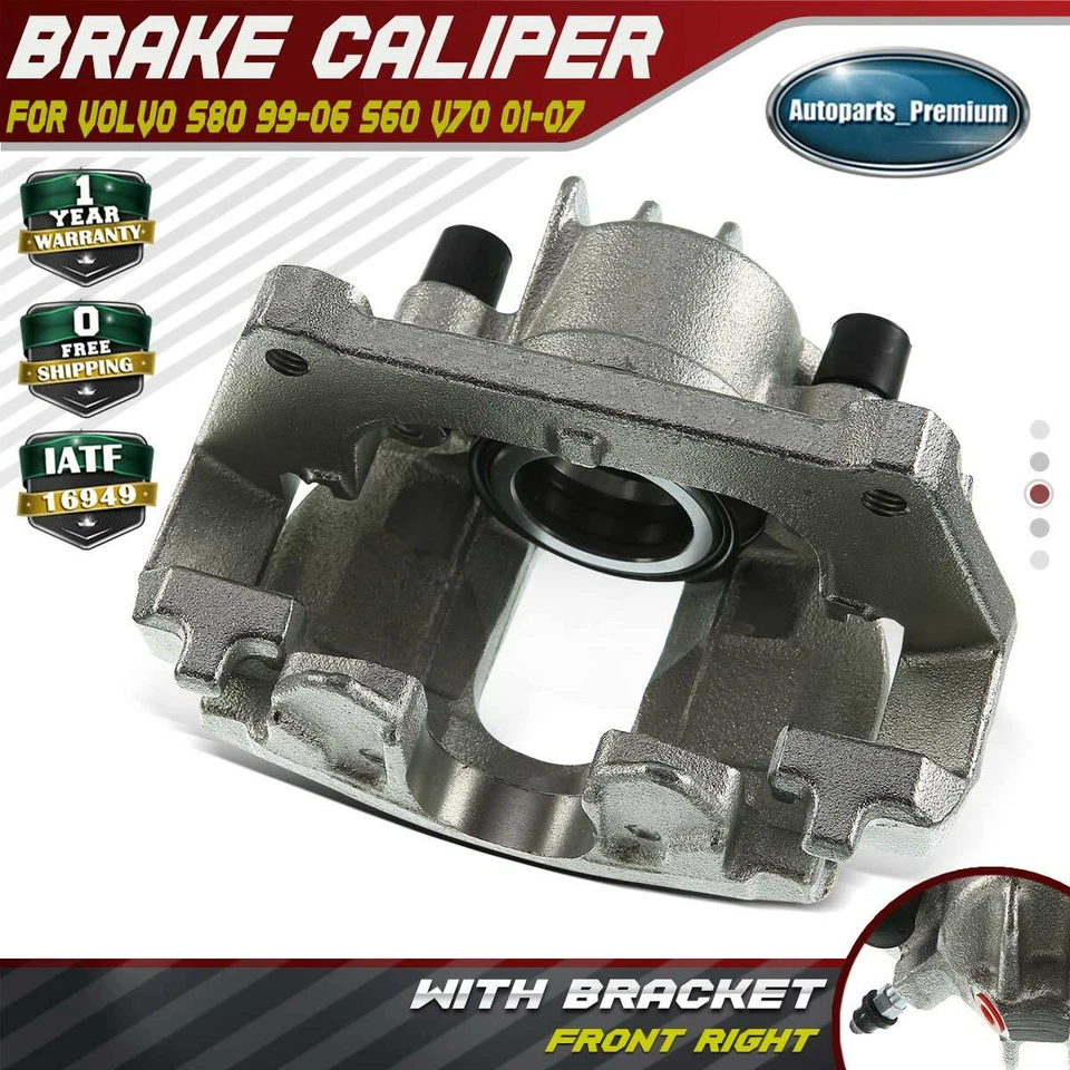 Pinza de freno con soporte para pasajero delantero derecho Volvo V70 S60 S80 1999-2007 Foto 1 de 4