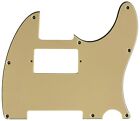 New 3 Ply Guitar Pickguard Fits Fender Telecaster 8-Hole Humbucke,Vintage Yellow