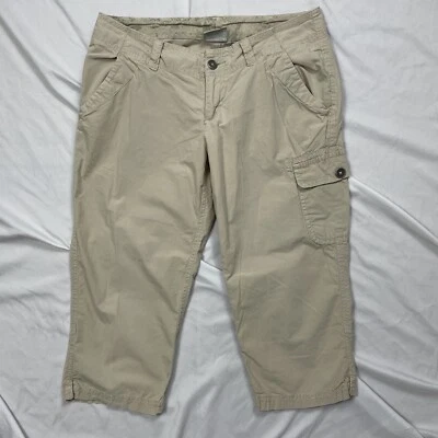 Pantalones capri Columbia para mujer talla 4 Bolsillos de Carga Beige Algodón Exterior Peso Ligero Foto 1 de 4