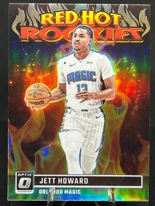 Jett Howard 2023-24 Donruss Optic Red Hot Rookies HOLO PRIZM #12 Orlando Magic - Bild 1 von 2