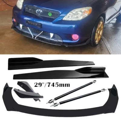 Front Rear Bumper Lip Spoiler Splitter+ Side Skirt For Toyota Highlander Foto 1 de 4