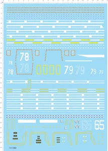 1/700 USS George Washington CVN-73 Flugzeugträger Deck Markierungen Water Decal - Bild 1 von 1