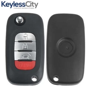4-Button Flip Key Fits 2015-2017 Smart Fortwo Forfour (W453) / VA2 / CWTWB1G767 - Picture 1 of 4