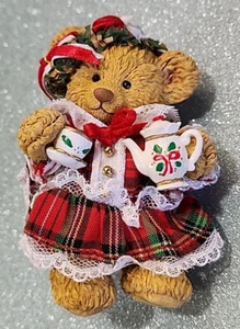 Vintage 2000 Carlton Card Ornament The Tea Party Collection First in Series Jointed - Bild 1 von 15