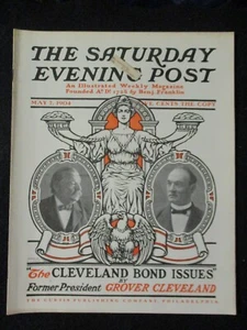 Vintage Saturday Evening Post  May 7, 1904 J.J Gould cover art - Picture 1 of 3