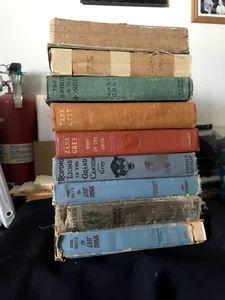 Zane Gray - Lot of 9 Vintage Hardcover Cowboy Books (1914-1950) - Picture 1 of 5