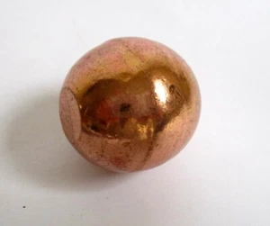 KUPFER Nugget poliert KUGEL ROH 99,8% rein MINERAL KRISTALL 80g 25mm - Bild 1 von 5