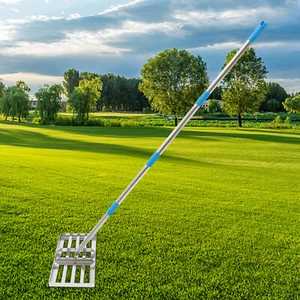 20"x 10" Stainless Lawn Level Tool for Golf Field w/ Upgrade Telescoping Handle - Picture 1 of 11