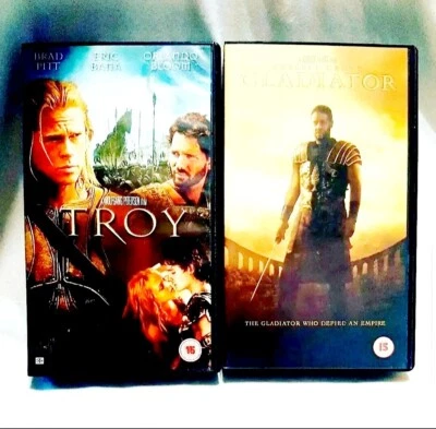 Gladiator | Troy | (2000) | VHS | Collection | Movie | Film | Action & Adventure - Image 1 of 4