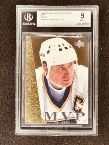 Wayne Gretzky 1996-97 Collector's Choice MVP Gold insert card BGS graded 9 MINT - Picture 1 of 2