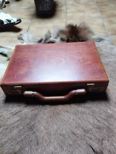 Aktenkoffer Holz - Bild 1 von 3