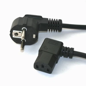 50 cm câble d'alimentation angle contact de protection connecteur pour appareils froids-prise inclinée - Photo 1/2
