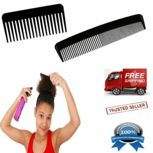 2 Pcs Hair Styling Comb Set Professional Black Comb Dressing Comb Barbers - Picture 1 of 4